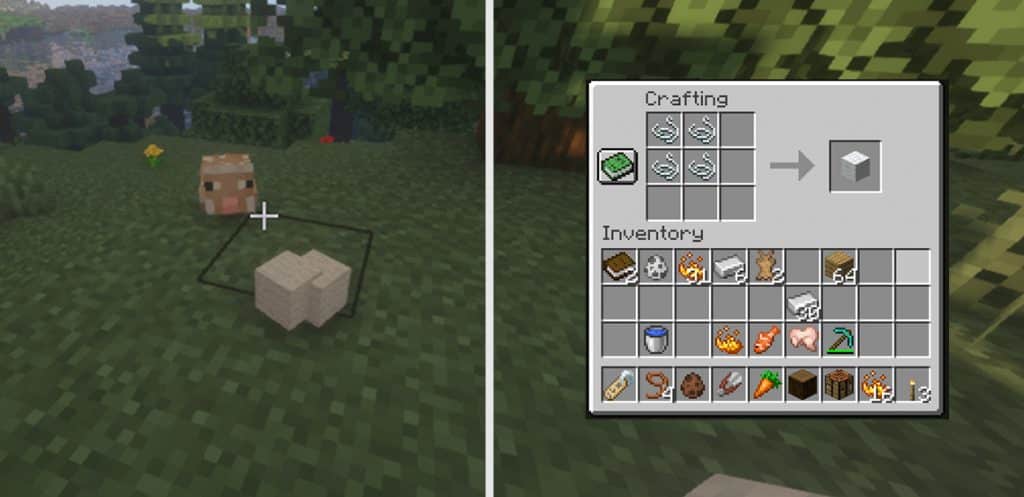 wool crafting minecraft