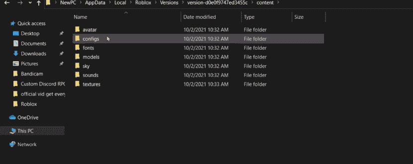 avatars folder in program files of roblox player