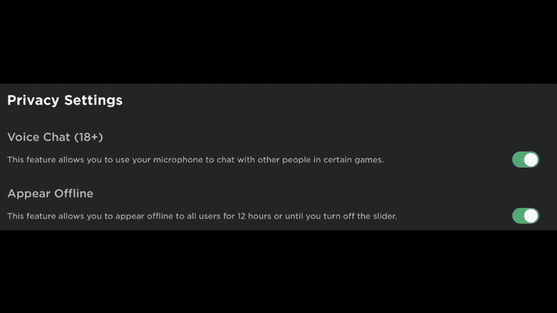 can you appear offline on roblox