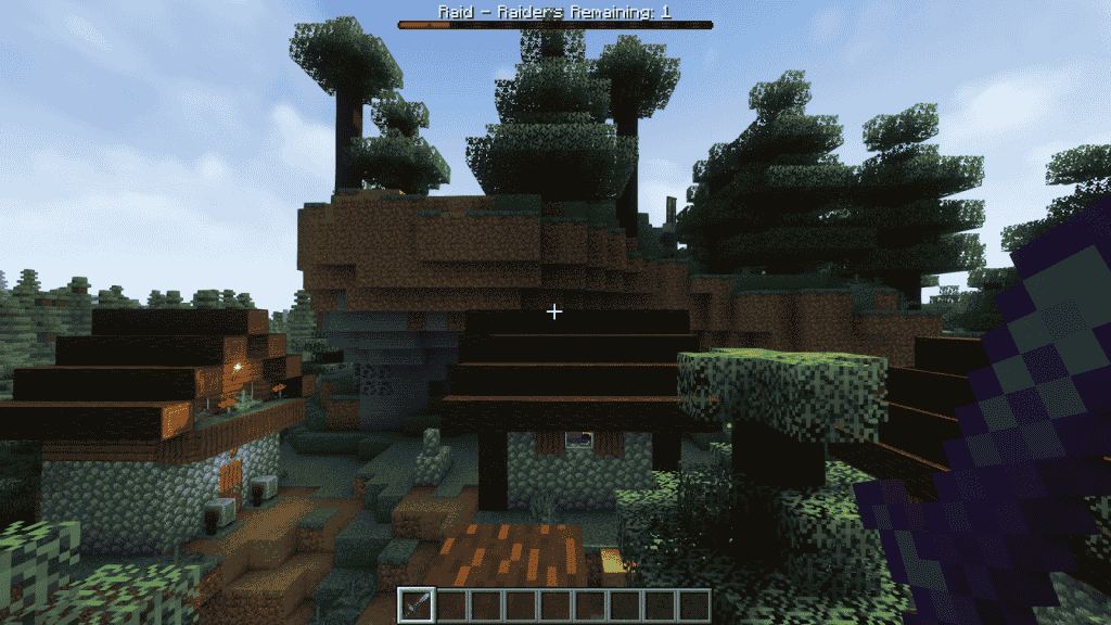 enter with bad omen effect in village