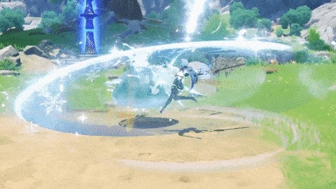 eula elemental skill grimheart attack