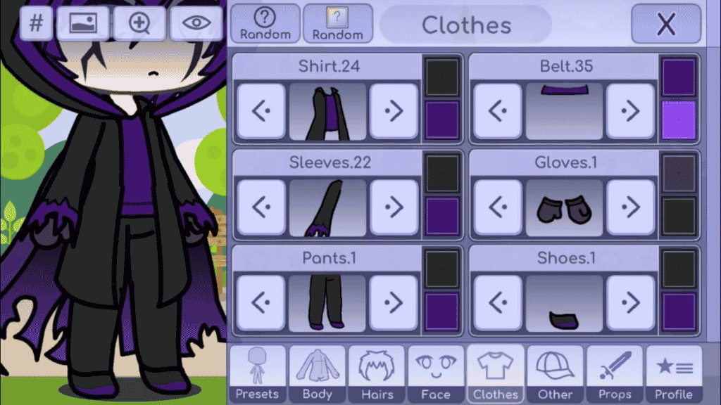 gacha life clothes edit