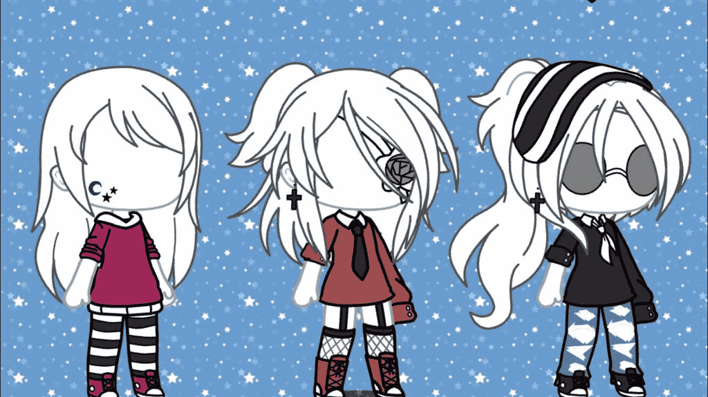 gacha life outfit ideas girl with hair