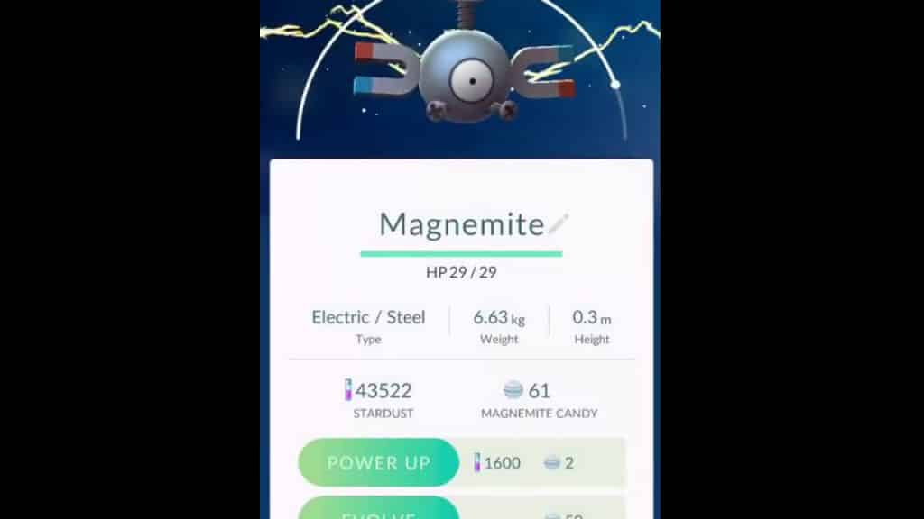 how many candies to evolve magnemite