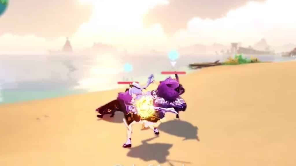 kamisato charged attack genshin