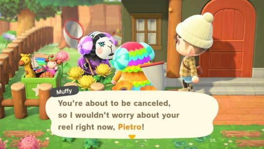 pietro with snooty villagers catchphrase