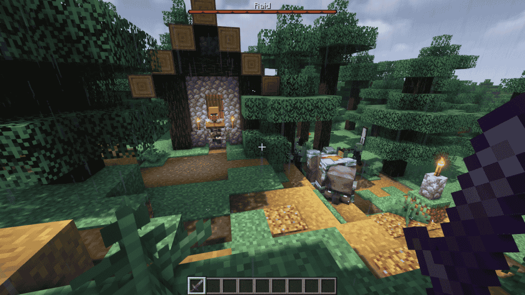 raid in minecraft village