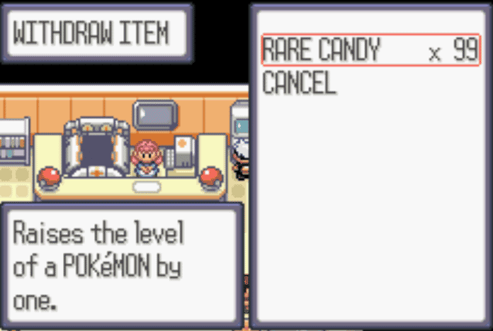 rare candies cheat pokemon