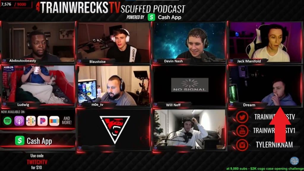 trainwreckstv podcast dream and george