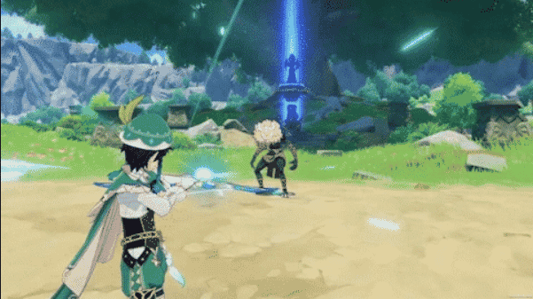 venti genshin charged attack