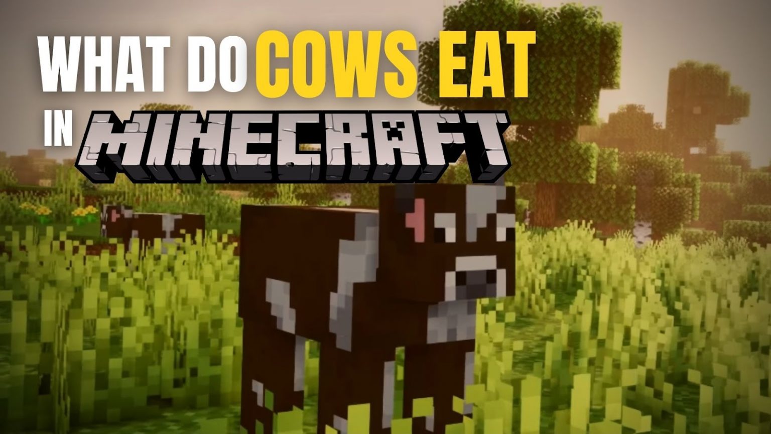 what do cows eat in minecraft