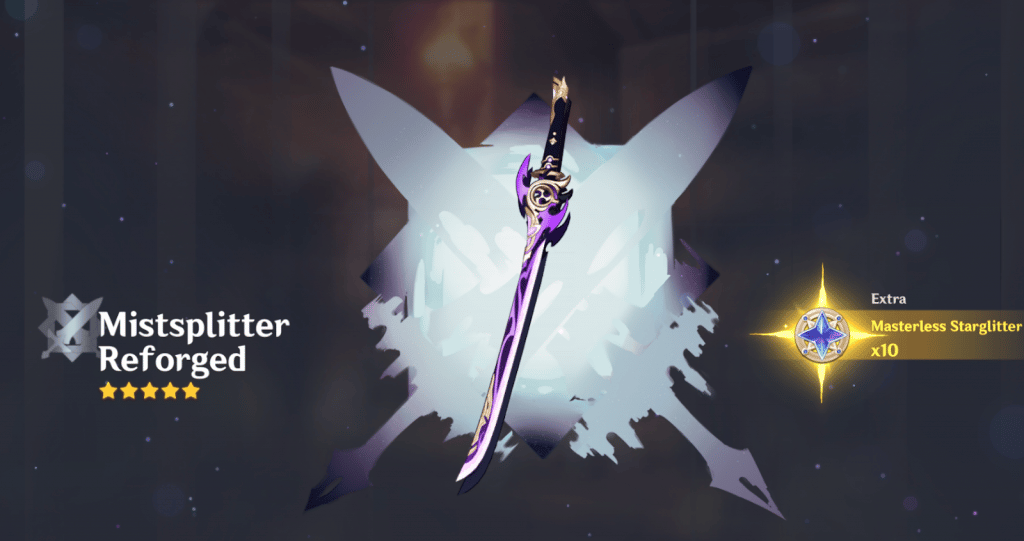 mistsplitter reforged keqing