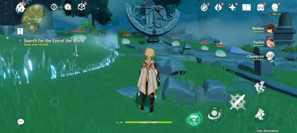 spawn anemo slimes in genshin