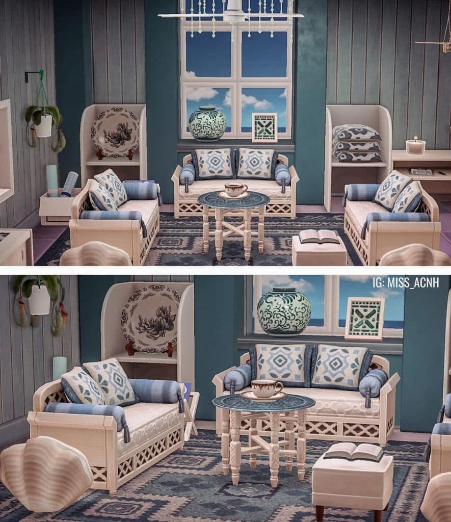 animal crossing beach house living room ideas