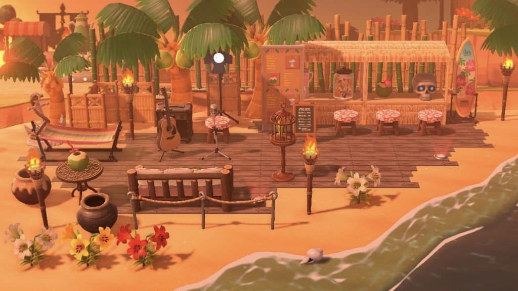 animal crossing beach tiki bar