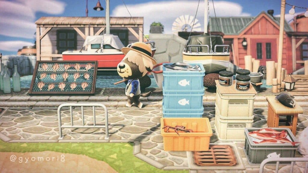 animal crossing fish harbor