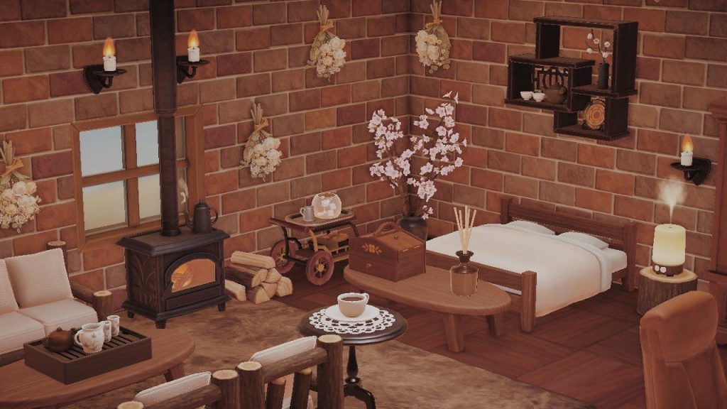 animal crossing mountain cabin bedroom ideas