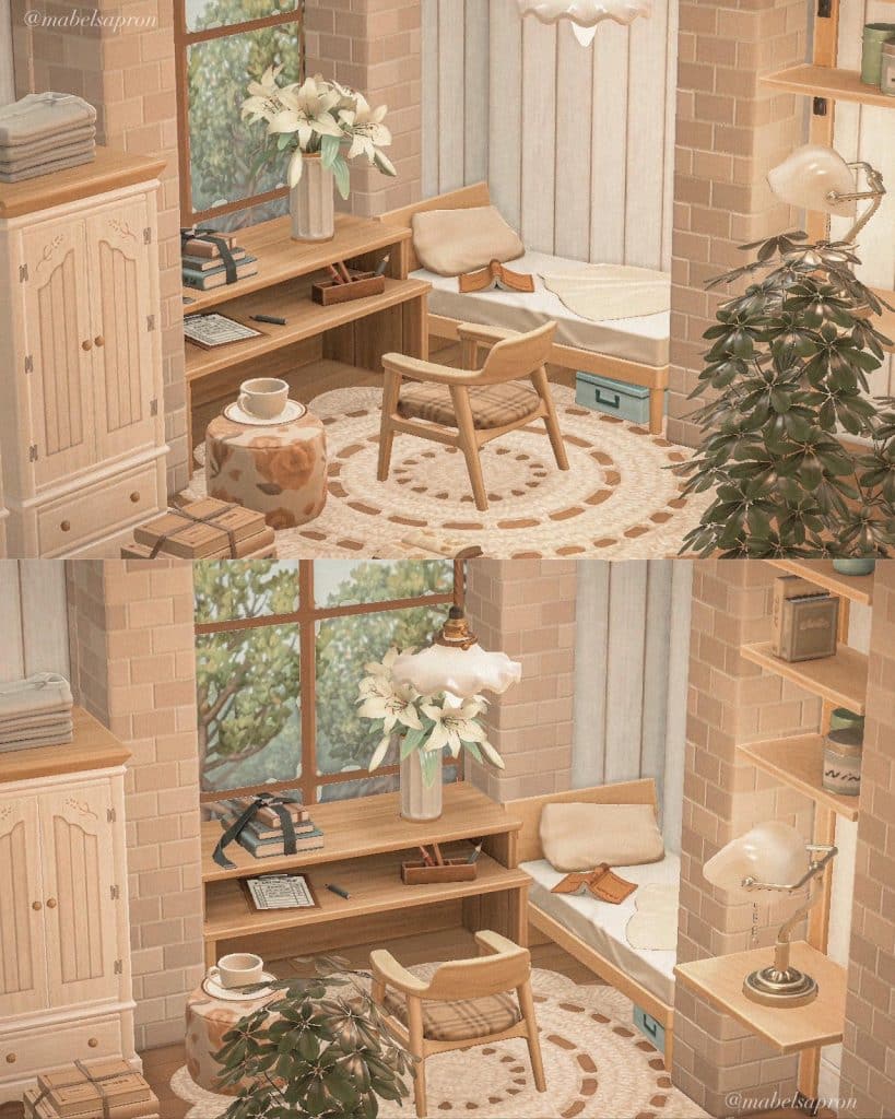 animal crossing tiny bedroom ideas