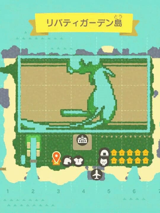 meguru 157 animal crossing island map