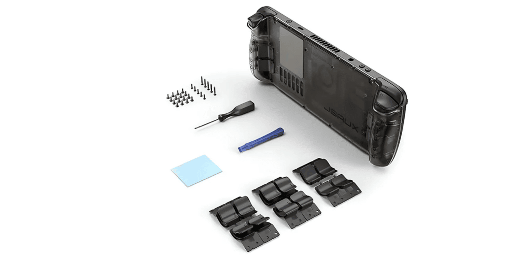 Steam Deck Transparent Shell Replacement on the Backplate