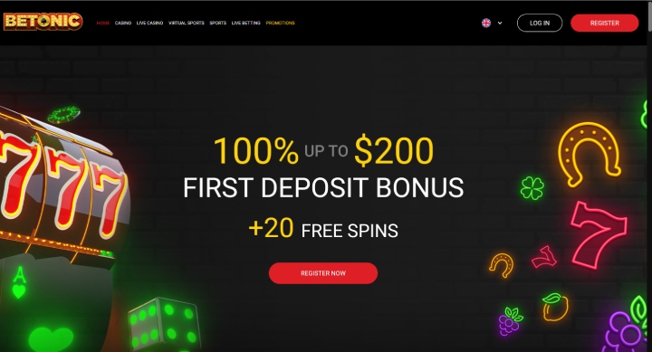 betonic homepage $200 welcome bonus