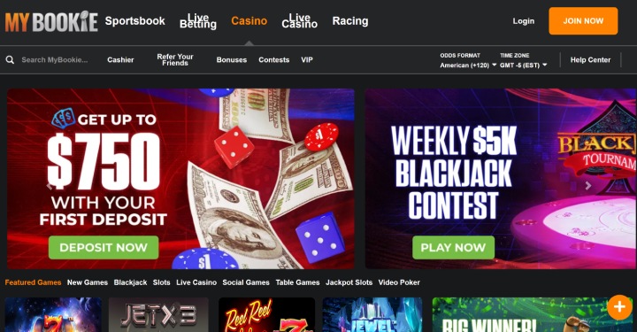 MyBookie Welcome Bonus Homepage