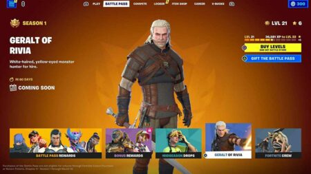 Fortnite Geralt Skin Now Available