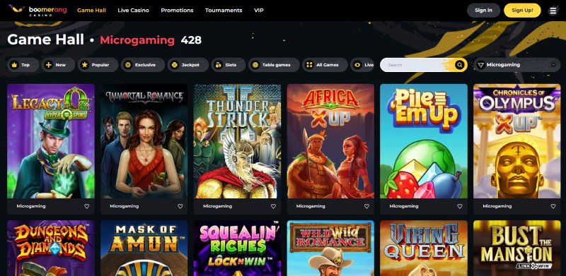 Boomerang Microgaming