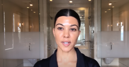 Kourtney Kardashian Responds to Backlash Over Controversial Bathroom Dinner Photo with a Laugh
