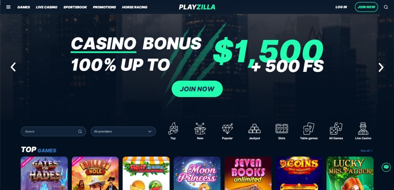 Playzilla Homepage
