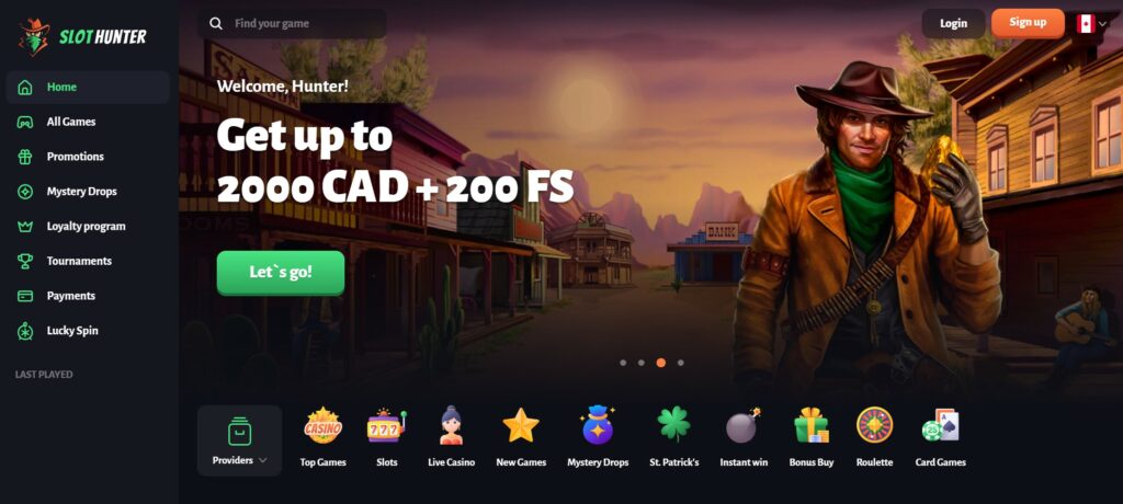 Slothunter CA Homepage