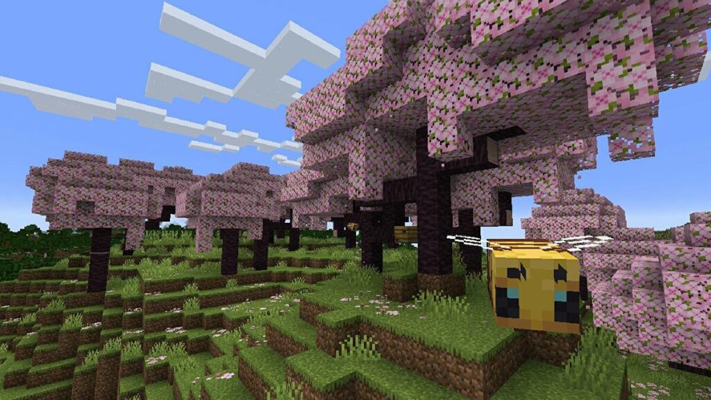 Minecraft 1.20 is Entitled Trails and Tales Cherry blossoms in Minecraft 1.20