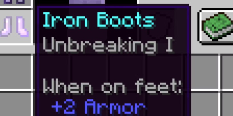 unbreaking 3, one of the best armor enhancements in minecraft