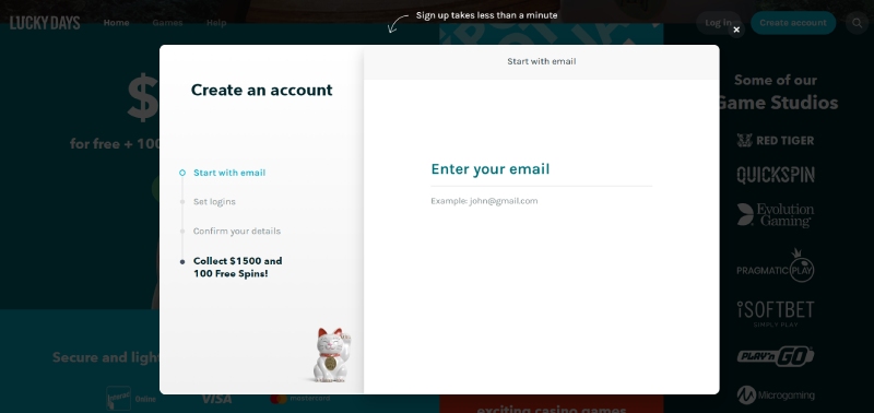 Lucky Days Registration