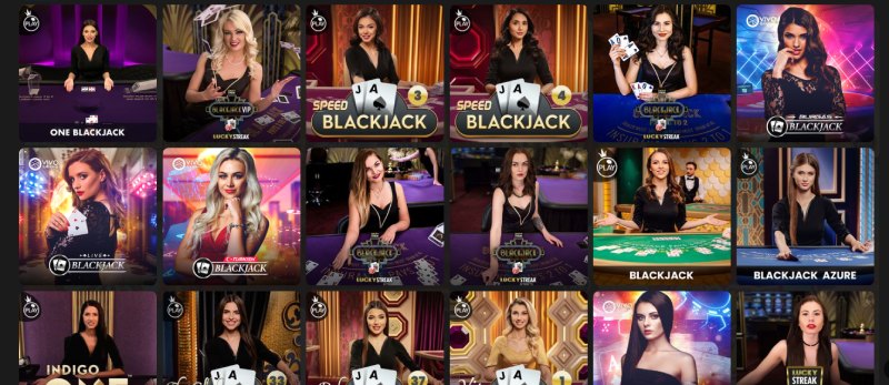 Slotimo Blackjack Lobby