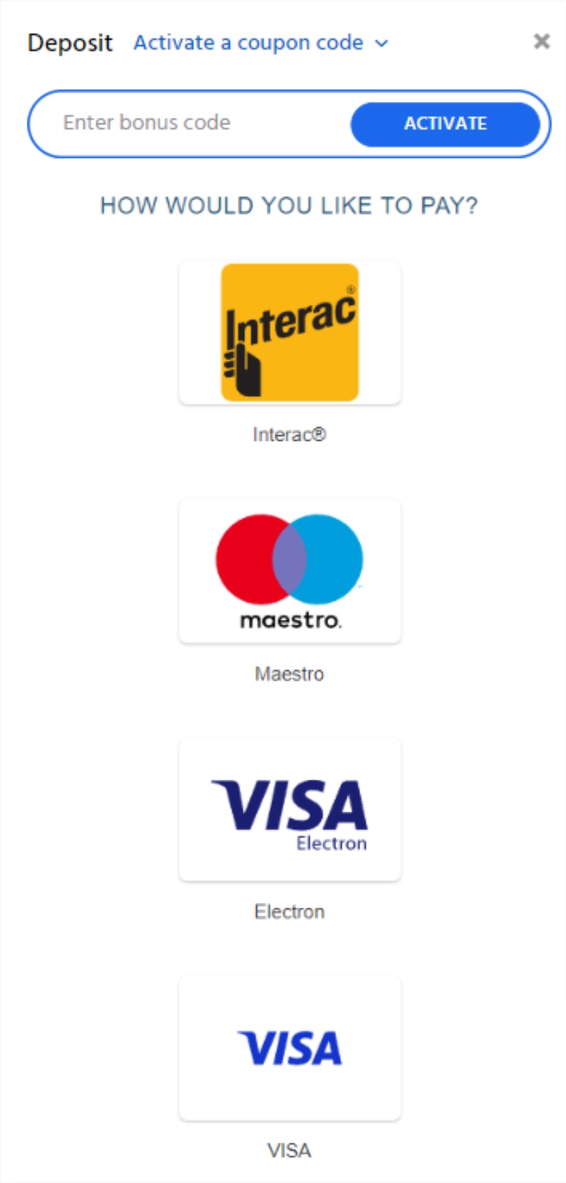 Slotimo CA Deposit 2 Mobile