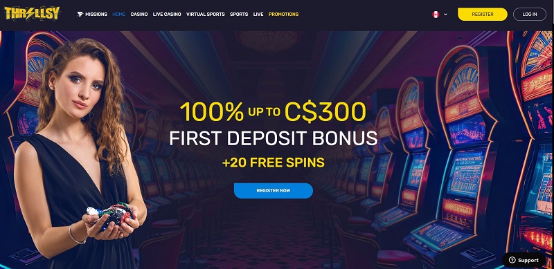 thrillsy casino website Canada