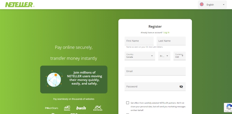 Neteller Registration