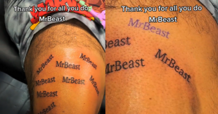 TikToker won’t stop tattooing MrBeast’s name
