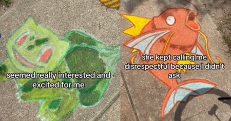 chalk artist threatened with eviction