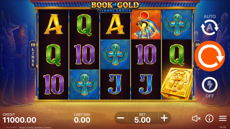 Book Of Gold Symbol Choice