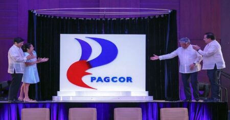 PAGCOR Officials and Philippine President Ferdinand R