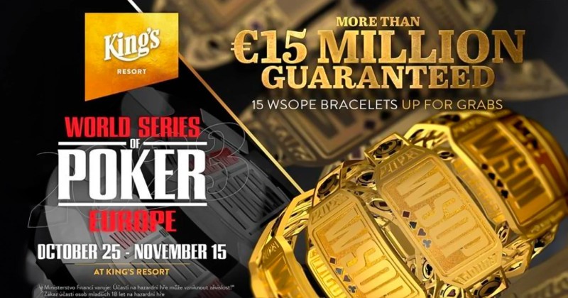 WSOP Europe 2023 15 Million Guaranteed
